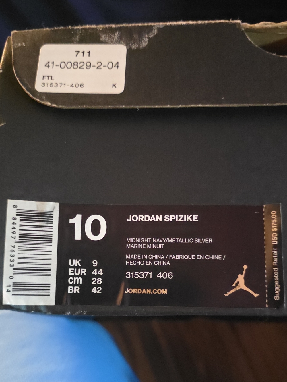 Jordan Spizike Men's Athletic Shoes Midnight Navy Metallic Silver